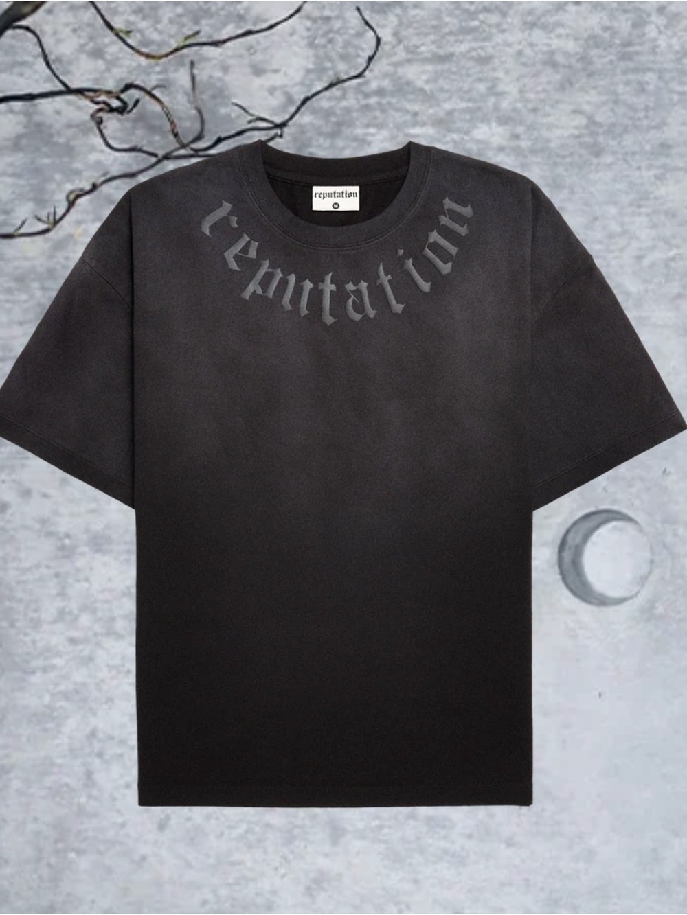 Taylor Swift Black Ombre 'reputation' Short Sleeve Tee
